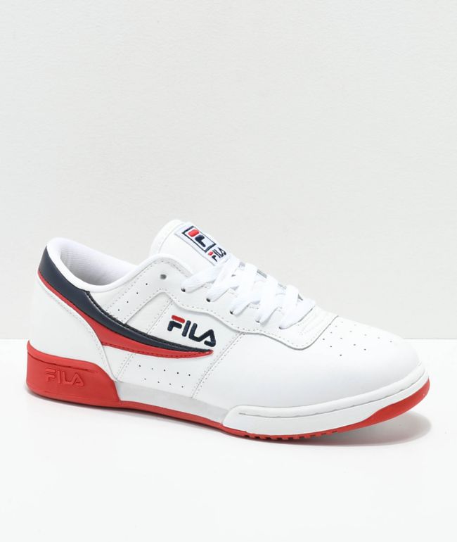 fila blue and red shoes